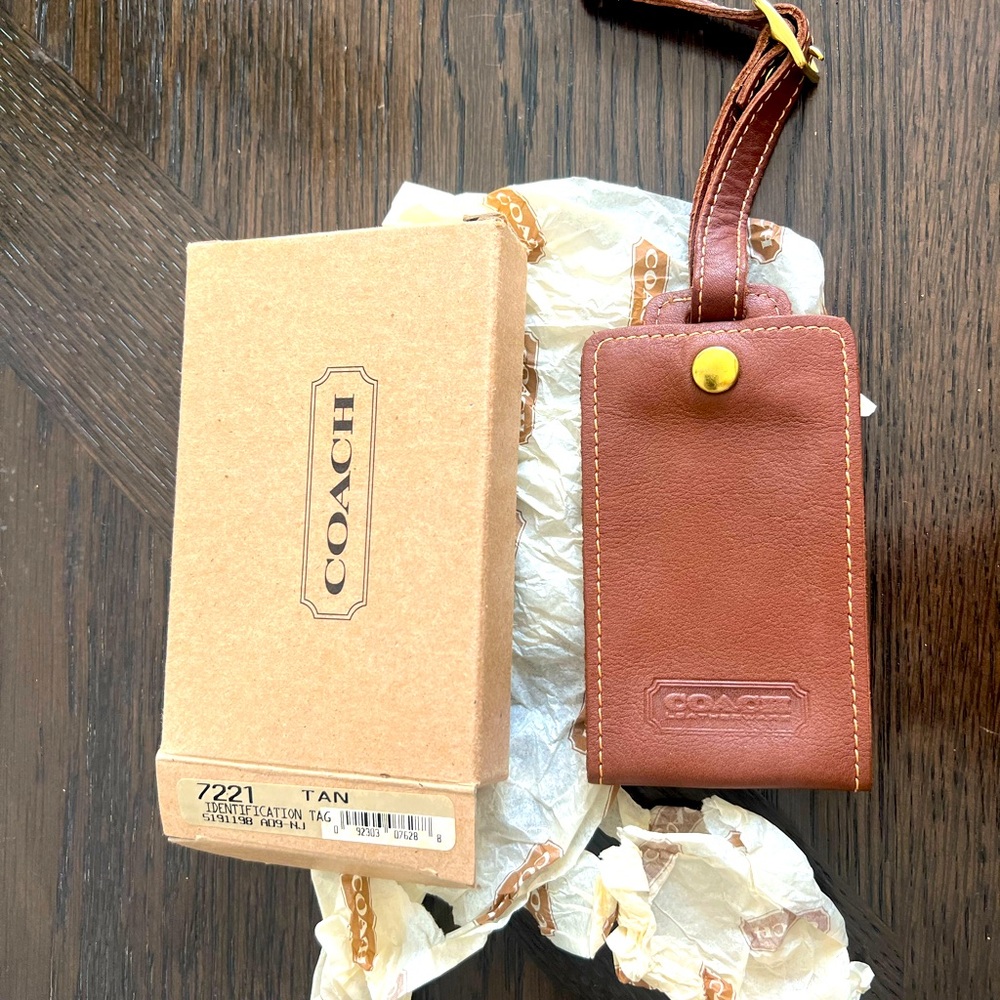 Coach Leather tag
